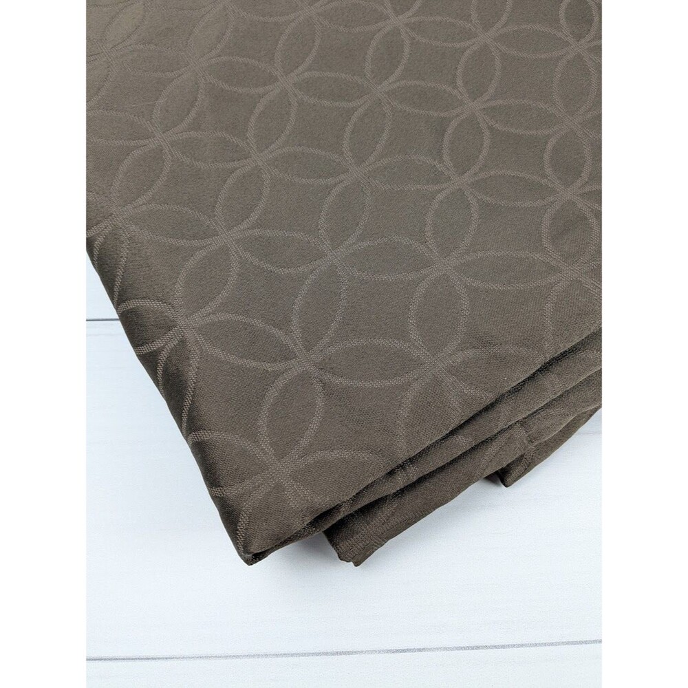 Fieldcrest Luxury Dark Brown Light Filtering Curtains 50 x 84 Set of 2 Panels